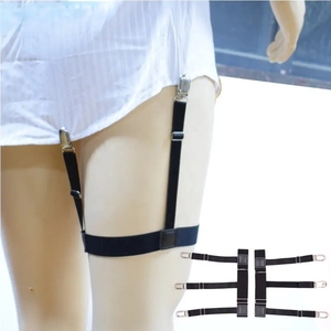 2 Pcs Ceinture ajustable pour <span class=keywords><strong>chemise</strong></span> pour <span class=keywords><strong>homme</strong></span> avec clips antidérapants pour jarretelles Jarretelles pour <span class=keywords><strong>chemise</strong></span> à jambe cachée Vêtements pour cuisses - Product Image 6