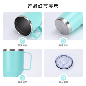 20oz 30oz Car <b>Mug</b> With Handle 304 Stainless Steel <b>Insulated</b> Vacuum Tumbler Travel Portable Thermos Cup - Product Image 2