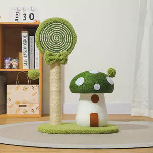 <span class=keywords><strong>Arbre</strong></span> à <span class=keywords><strong>chat</strong></span> en sisal personnalisable et anti-chute <span class=keywords><strong>avec</strong></span> maison champignon et structure d'escalade pour petits chats - Product Image 4