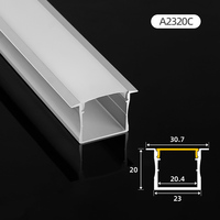 Profilé en aluminium pour éclairage d'intérieur, profilé en aluminium pour LED, pour projets architecturaux