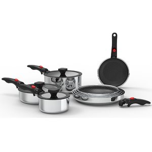 Marmite de cuisine en acier inoxydable à trois plis de haute qualité poêle à frire WOK ensembles de cuisson Wok - Product Image 1