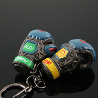 Porte-clés pendentif Gants de boxe AP Hero Game, modèle en métal massif, paire de gants de boxe simulés, cadeau