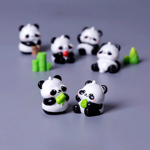 Últimos Diseños de Micropaisajes, Jardinería DIY, Creativo y Lindo Adorno Redondo con Muñeco de <span class=keywords><strong>Panda</strong></span>, Decoración para Coche, Escritorio, Pequeño Adorno - Product Image 3
