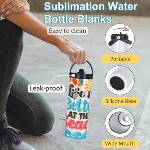 Sublimation Tumbler Bulk 20oz Skinny Straight Sublimation Sport Water Bottles Double Wall Stainless Steel Cups Individually <b>Box</b> - Product Image 4