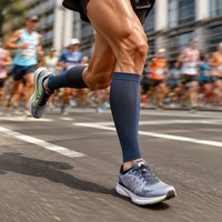 Chaussettes de sport de compression professionnelles, chaussettes athlétiques à séchage rapide pour hommes et femmes, chaussettes de course performantes sans logo