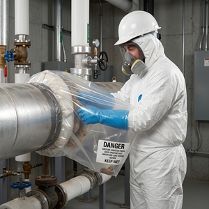 Bolsas de Contención Industriales para Tuberías de 6 Mil para Trabajos de Remediación de Asbesto, 44 x 60 Pulgadas - Product Image 2