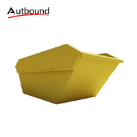 Benne à sauter en acier écologique de 6m ³, poubelle de recyclage standard australienne