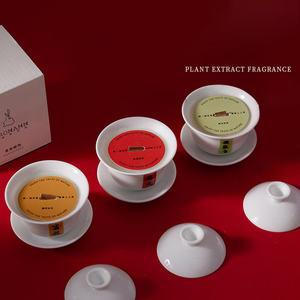 Wholesale <strong>Teacup</strong> Aromatherapy <strong>Candle</strong> Jar Soy Wax Gift Osmanthus Literary <strong>Teacup</strong> Bedroom Tea Room Scented <strong>Candle</strong> - Product Image 1