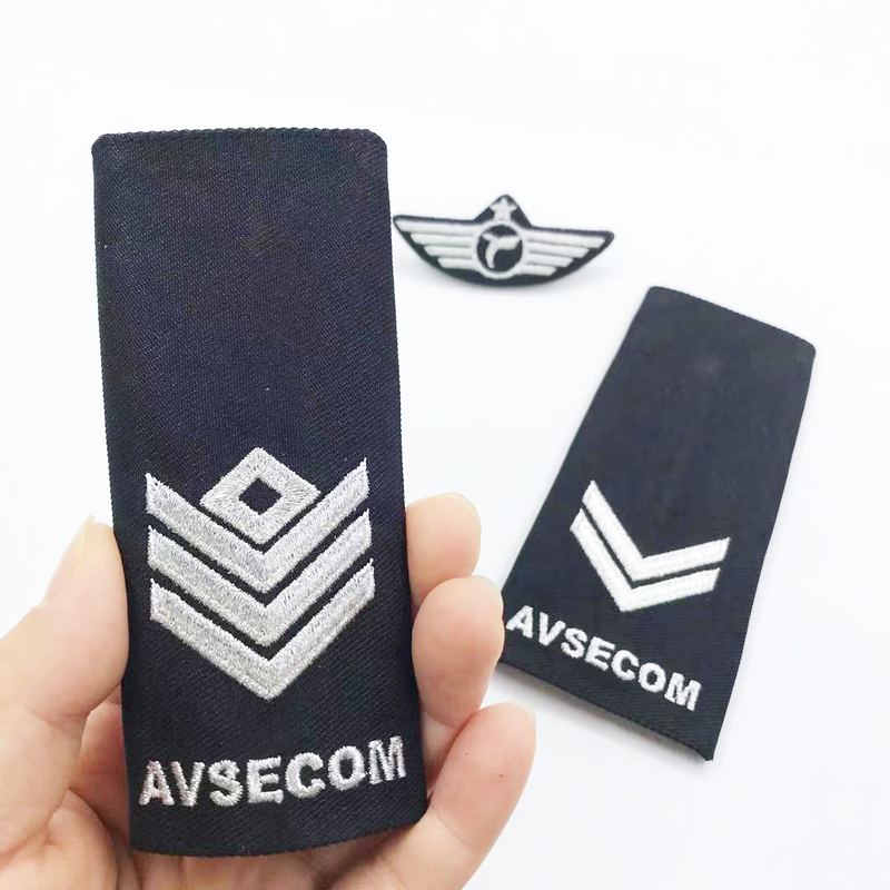 Custom Embroidery Fabric Security Uniform Patch