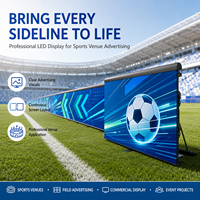 Écran LED d'affichage pour stade, intérieur/extérieur, étanche IP65, 960x960mm, pour publicité sur panneau de scores de football, prix OEM