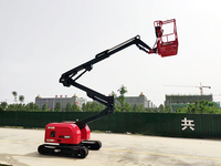 Plateforme élévatrice articulée hydraulique électrique mobile sur chenilles