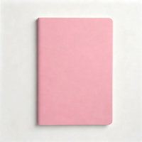 Carnet de notes A5 personnalisé à couverture souple 207x140mm, reliure cousue, papier ligné, logo couleur personnalisé pour fournitures scolaires et professionnelles