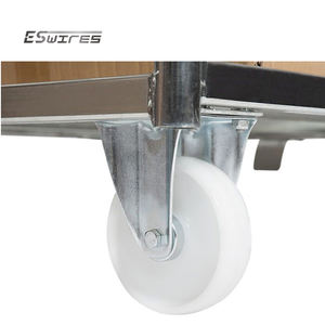 अनुकूलित 4-पक्षीय उच्च गुणवत्ता गोदाम धातु foldable स्टील रसद तार जाल रोल पिंजरे ट्राली - Product Image 4