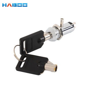 HABOO Interruptor de Bloqueo de Llave de Metal de Encendido/Apagado de 12mm Interruptor de Llave de 2 Terminales Interruptor de Llave de Enganche Mantenido HB012 - Product Image 2