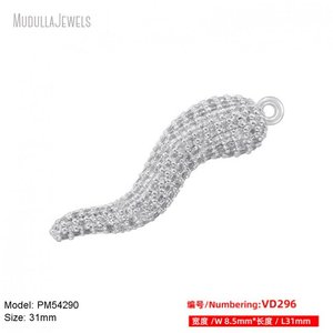 PM54325 gros coloré CZ <span class=keywords><strong>corne</strong></span> <span class=keywords><strong>italienne</strong></span> plaqué <span class=keywords><strong>or</strong></span> zircon cubique pendentif piment charme pour la fabrication de bijoux à bricoler soi-même - Product Image 5