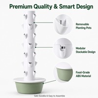 Système de culture hydroponique vertical, équipement agricole pour petits espaces, pour herbes et salades, avec plateau de semis
