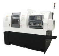 Mesin Bubut CNC Profesional Kecepatan Tinggi SC385 Horizontal Flat Bed Kontrol Fanuc Tugas Sedang Twin Spindle