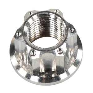 High-End M14 Titanium Alloy Flange Fancy Nut for ZERO 10X 11X VSETT 10+ 11+ Kaabo Wolf Warrior King E-Scooter To Fix Motor Axle