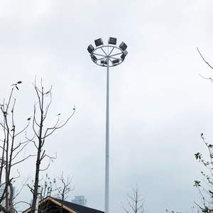 Poteau d'éclairage télécom/tour de poteau d'éclairage à haut mât en acier galvanisé à chaud pour zone urbaine/rurale/aéroport/côtier - Product Image 2