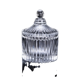 Promotional Price Sustainable Clear Gift Box <b>Small</b> Glass Storage Jar Kitchen Candy Box Lid for Food Storage Freshness - Product Image 1