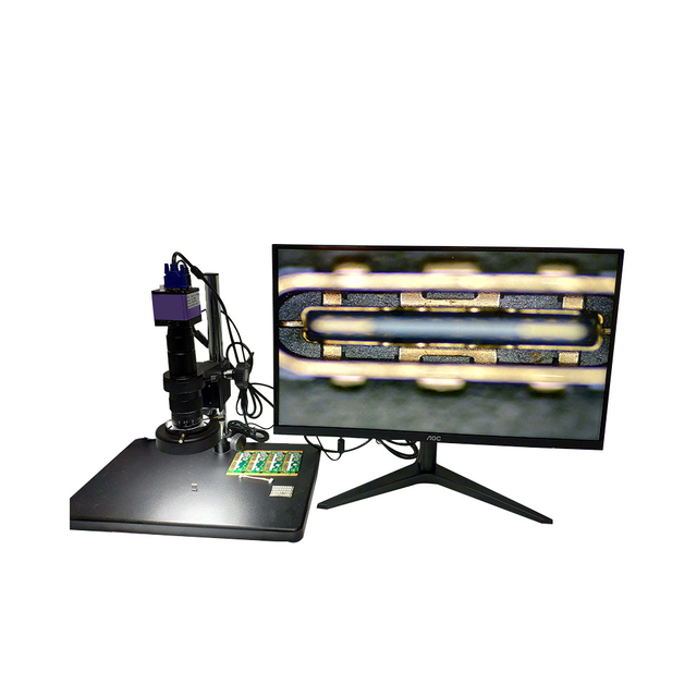 Video Zoom Microscope Adjustable Magnification Digital HD Output for PCB Soldering Inspection
