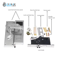 Serrure de porte électronique intelligente en acier inoxydable Wifi, système de serrure de porte avec carte mémoire, carte RFID pour hôtel, pour portes en aluminium