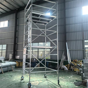 Échafaudage mobile roulant, échelle, plateforme <span class=keywords><strong>de</strong></span> <span class=keywords><strong>travail</strong></span>, échafaudage pour chantiers <span class=keywords><strong>de</strong></span> construction - Product Image 4