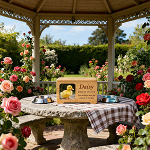 Toplu bambu kremasyon çömleği hayvan kedi köpekler için külleri, ahşap Pet anıt ns sake <span class=keywords><strong>Urns</strong></span>, fotoğraf kutusu Pet kremasyon Urn - Product Image 4