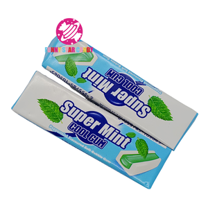 Atacado Sweet Cool Bubble Gum Doces Halal Fresh Breath Super <span class=keywords><strong>Mint</strong></span> Sabor Jam Soft Chewing Gum - Product Image 5