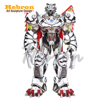 Costume de festival personnalisé en forme de tigre volant Titan de 25 mètres en matériau EVA pour événements et fêtes, service de location mécanisé