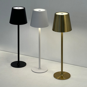 Đèn bàn LED di động Bắc Âu hiện đại, sạc lại được, không dây, trang trí nhà hàng, nhà ở, phòng ngủ, đầu giường, pin không dây, chất liệu sắt kim loại - Product Image 1