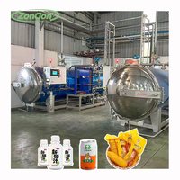 Stérilisateur automatique à jet d'eau industriel pour la mise en conserve de poisson, de viande de porc, de saucisses et de bœuf séché