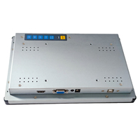 Layar Sentuh Tertanam 10,1 inci, PCAP 1280x1080, Monitor Industri Berbahan Aluminium dengan VGA/