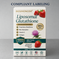 Gouttes liquides de glutathion liposomal OEM ODM sous marque privée 60ml – Complément alimentaire avec étiquette personnalisée