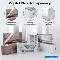 Film rétractable PE de qualité alimentaire industrielle, résistant à l'humidité, dimensions personnalisables pour l'emballage de palettes, couvre les machines, les sodas/les bières