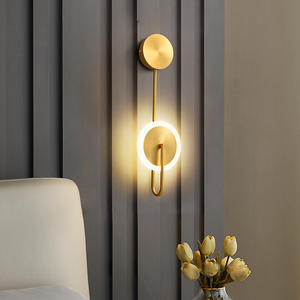 โคมไฟติดผนังทองแดงสไตล์นอร์ดิกโมเดิร์นมินิมอล สำหรับห้องนั่งเล่นหรูหรา ตกแต่งห้องนอน โถงทางเดิน - Product Image 2