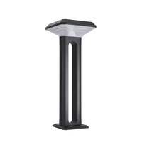 Lampe solaire de jardin 5W IP65 avec capteur automatique crépuscule-aube, éclairage LED extérieur étanche pour allées et aménagements paysagers