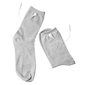 Tamanho livre Fisioterapia <span class=keywords><strong>TENS</strong></span> Condutive Garment Silver Fiber Eletrodo <span class=keywords><strong>Socks</strong></span> <span class=keywords><strong>Foot</strong></span> Massager Aliviar a dor <span class=keywords><strong>TENS</strong></span> Meias condutoras - Product Image 5