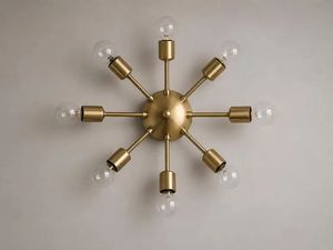 Lámpara de Pared Sputnik de Latón con 10 Brazos, Escultural, Moderna, Decorativa, Elegante, Contemporánea, para Interiores - Product Image 3