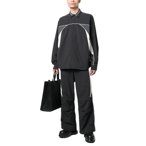 Veste de survêtement personnalisée de haute qualité en polyester et nylon avec fermeture éclair pour <span class=keywords><strong>le</strong></span> sport et pantalon de <span class=keywords><strong>parachute</strong></span> Survêtement surdimensionné pour hommes - Product Image 1