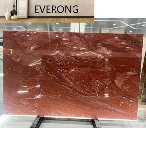 Grande dalle de marbre rouge de <span class=keywords><strong>Bordeaux</strong></span> naturel avec veines dorées, polie, moderne, pour décoration intérieure haut de gamme et luxe léger, idéale pour appartement - Product Image 1