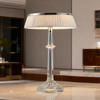 Lampe de table de lecture moderne de luxe française, luminaires de luxe, éclairage de salon, décoration intérieure, lustre en cristal, lampe de table en cristal