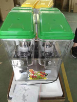 Distributeur de jus automatique de qualité commerciale 32L à 2 robinets en acier inoxydable pour restaurants et hôtels