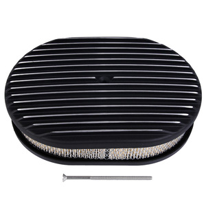 Filtro de Aire Ovalado de 12 Pulgadas (300x210x72mm) con Diseño Aletado y Perno Incluido para Uso Automotriz - Product Image 1