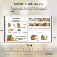Pantalla LCD de Alta Definición para Publicidad en Menús Electrónicos de Escritorio, Control Remoto por Aplicación Móvil para Restaurantes, Tiendas de Té con Leche y Pastelerías