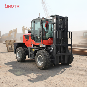 מכירה חמה מלגזה דיזל 3.5-5 טון לשטח קשה, בעלת תקן CE, מלגזת שטח לכל סוגי השטח לעבודות בנייה - Product Image 4