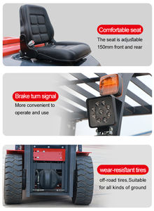 Дизельный вилочный погрузчик HZHI CPC с высоким подъемом, трехсекционной мачтой, высотой подъема 6 м, для средних нагрузок, с пневматическими шинами, вездеходный, для высотной укладки и работы в высоких помещениях - Product Image 3