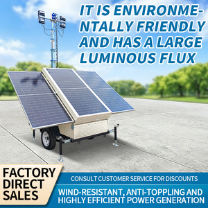 Lampadaire solaire industriel moderne et puissant 300W, étanche, tout-en-un, à LED, pour extérieur - Product Image 3