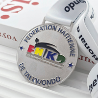 Placas de medallas de trofeos de premios de eventos deportivos de metal personalizadas por fabricante Premier