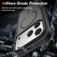 Coque magnétique pour iPhone 18 Pro Max avec protection d'écran intégrée, protection intégrale 360° anti-traces de doigts pour iPhone 16 17